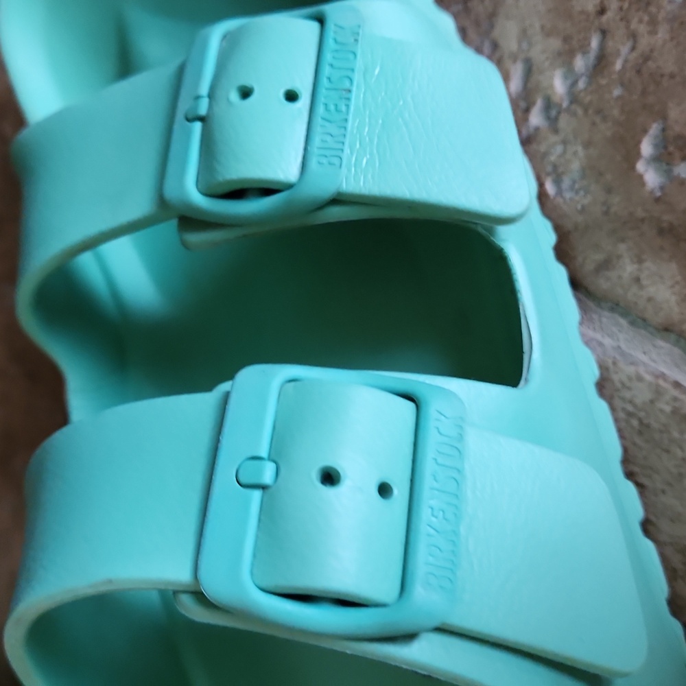Birkenstock Womans Mint Green Sandals Size EUR 40 - Picture 5 of 14